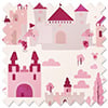 Magic Castle, Princess Pink - Motorised Roman Blind